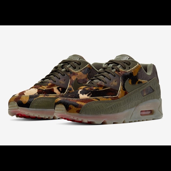 公式正規品!★NIKE AIR MAX 90 CAMO CROC Nike Air Max 90 Camo Croc/Cargo Khaki Animal Print Size 8